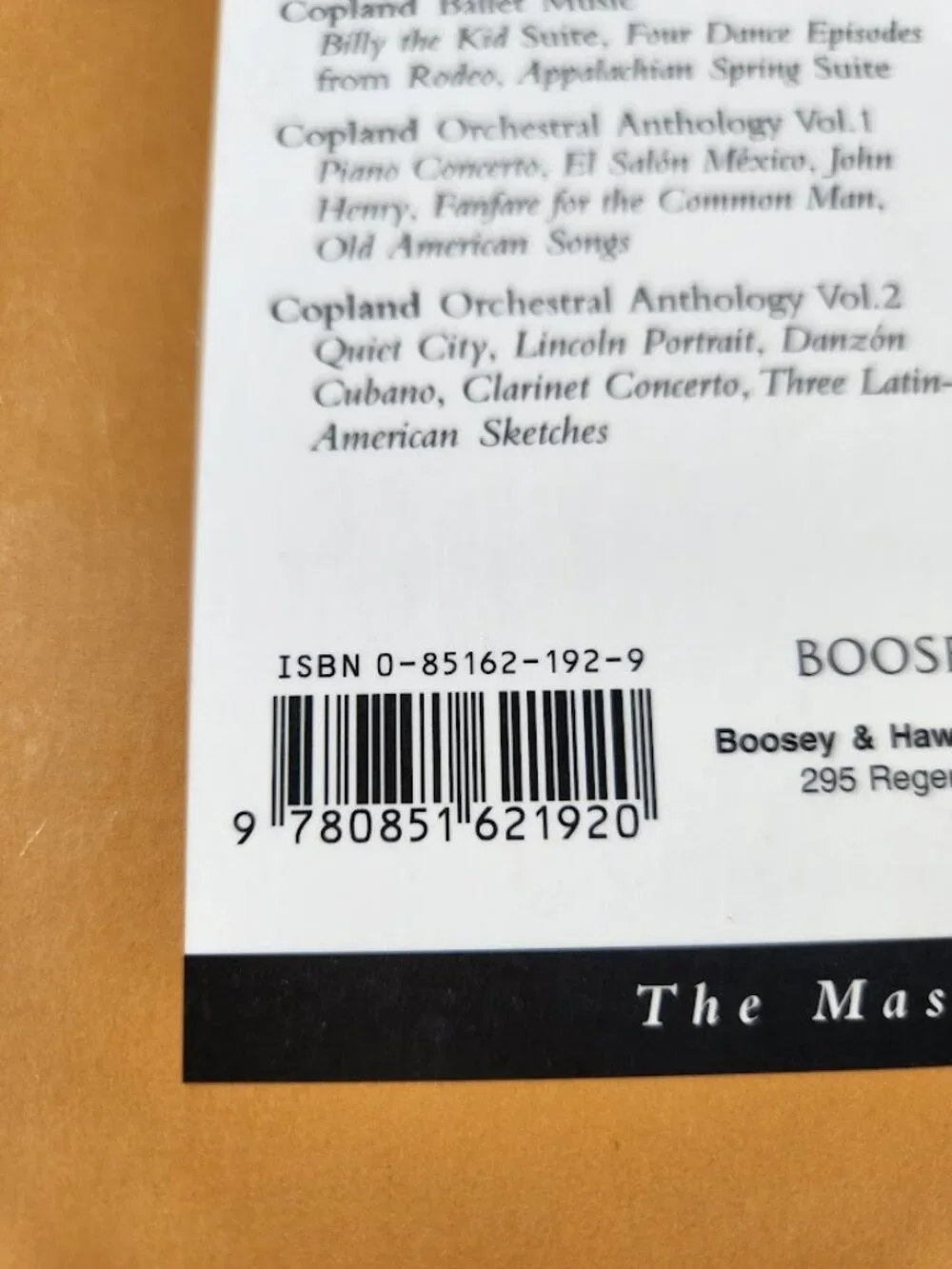 Britten Orchestral Anthology Volume 1 Boosey & Hawkes Masterworks Library Book